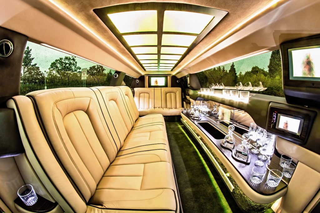 limuzína interiér